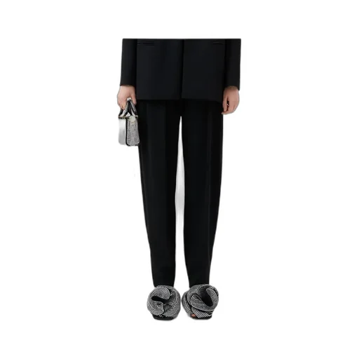 High-Waisted Oversize Tapered Trousers