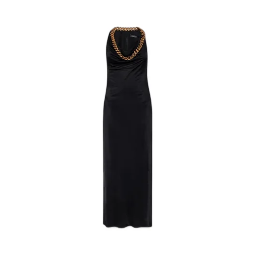 Versace Chain-Link Detailed Maxi Dress
