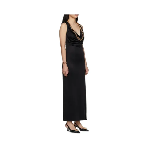 Versace Chain-Link Detailed Maxi Dress