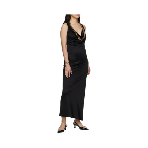 Versace Chain-Link Detailed Maxi Dress