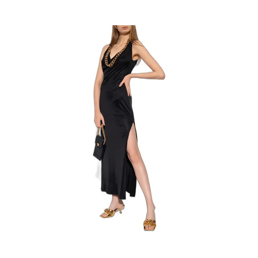 Versace Chain-Link Detailed Maxi Dress