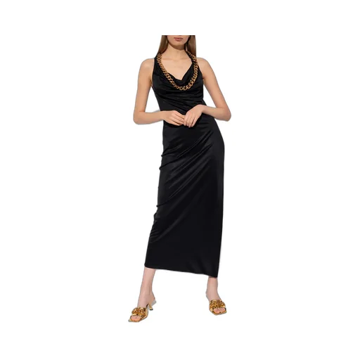 Versace Chain-Link Detailed Maxi Dress