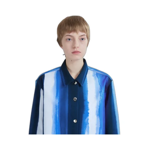 Marni Long Sleeved Striped Buttoned Shirt