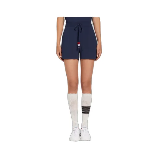 Thom Browne Rwb Stripe Detailed Drawstring Shorts
