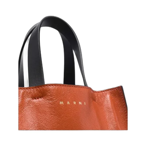 Leather Colour-Block Tote Bag