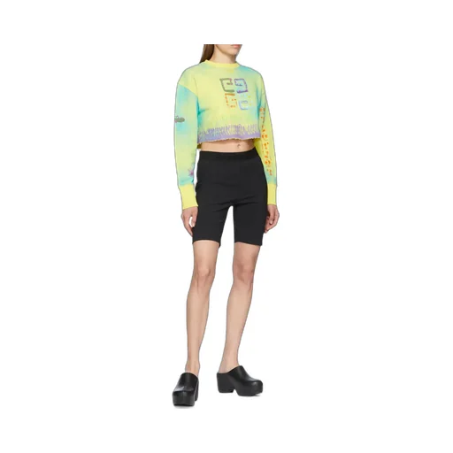 Cycling Shorts In Stretch Jersey With Givenchy 4G Belt