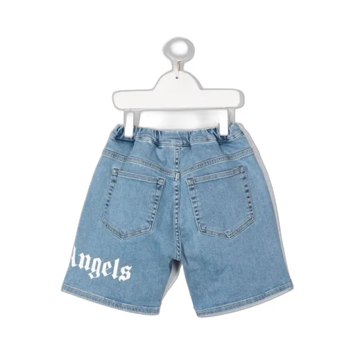Logo Denim Shorts