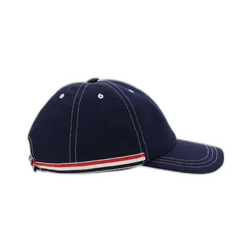 Thom Browne 4-Bar Tag Curved Peak Baseball Cap
