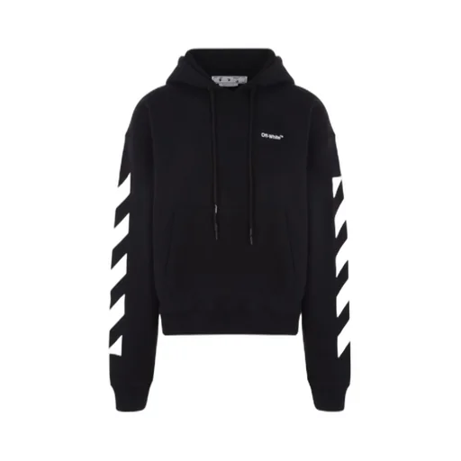 Off-White Diag Printed Drawstring Hoodie