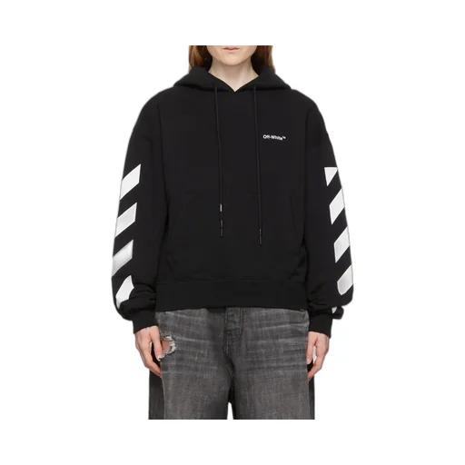 Off-White Diag Printed Drawstring Hoodie