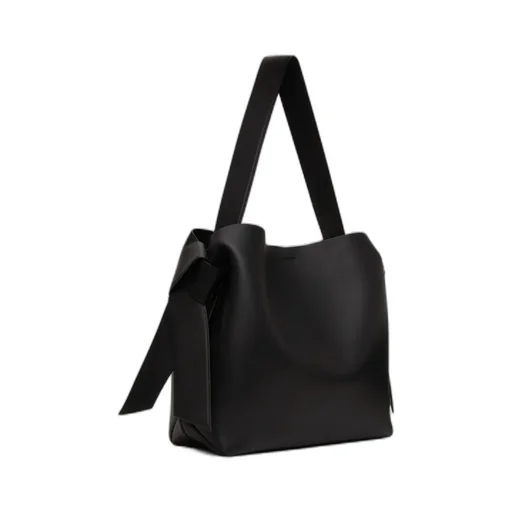 Acne Studios Logo Detailed Midi Shoulder Bag