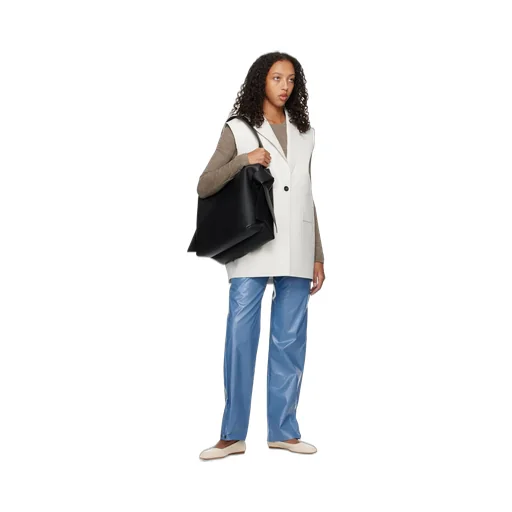 Acne Studios Logo Detailed Midi Shoulder Bag