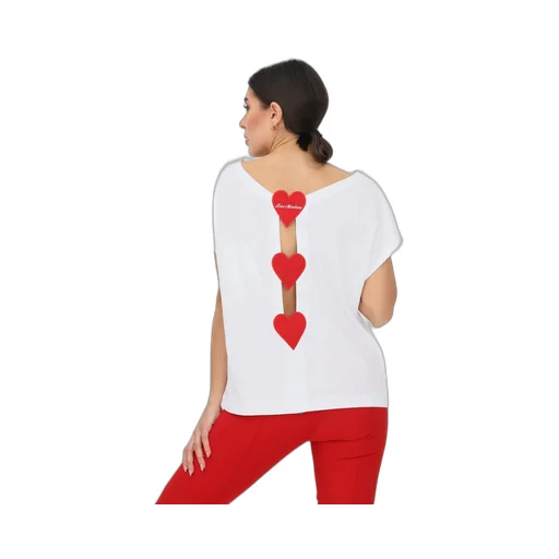 Heart-Shaped Detail T-Shirt