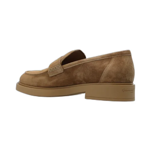 Gianvito Rossi Harris Round-Toe Loafers