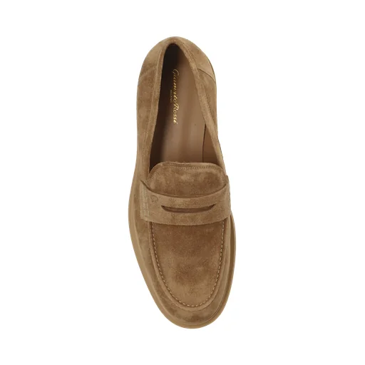 Gianvito Rossi Harris Round-Toe Loafers