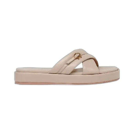 Logo Flat Sandals