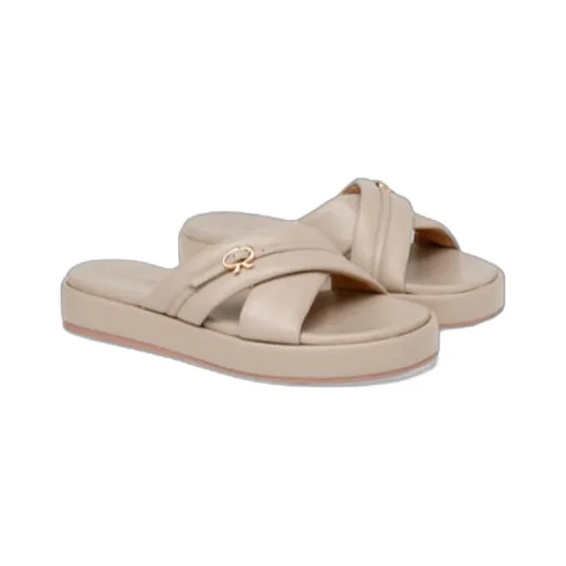 Logo Flat Sandals