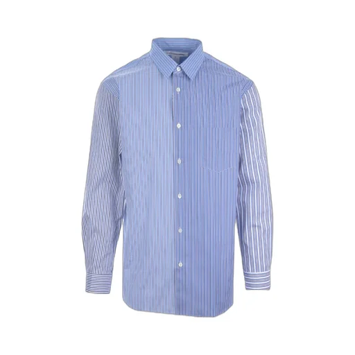 Patchwork Striped Poplin Shirt