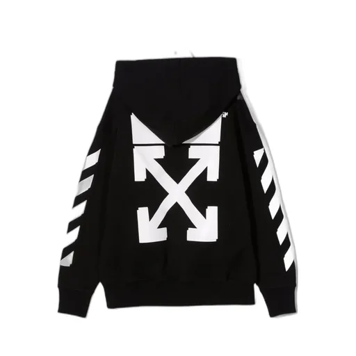 Off-White Kids Side Striped Printed Hoodie