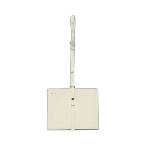 Calf Leather Strapped Clutch Bag