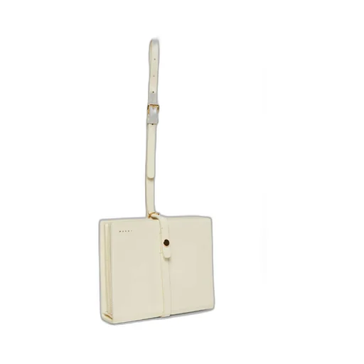 Calf Leather Strapped Clutch Bag