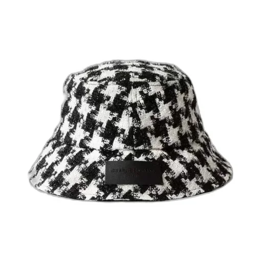 Check Pattern Chanel Style Fisherman Hat