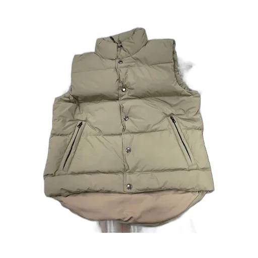 Stand Collar Sleeveless Cotton Coat