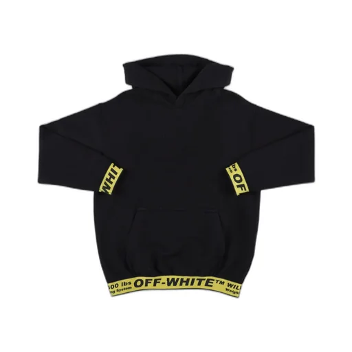 Off-White Kids Logo Embroidered Long Sleeved Hoodie