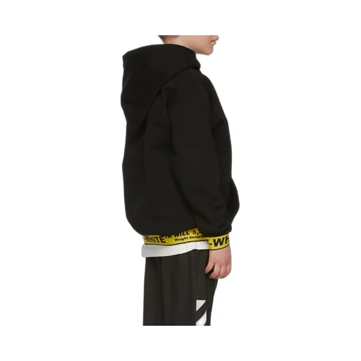 Off-White Kids Logo Embroidered Long Sleeved Hoodie