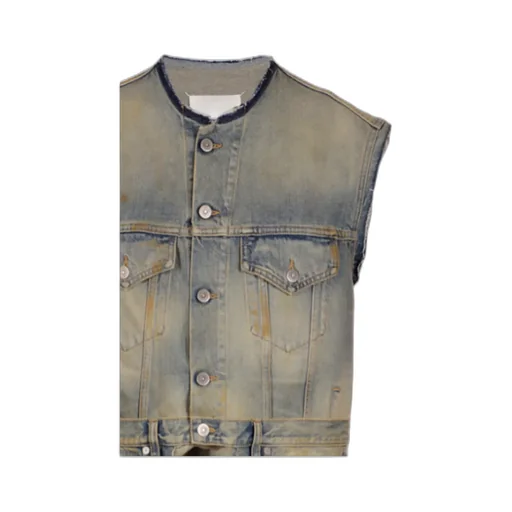Derelict Asymmetric Denim Gilet