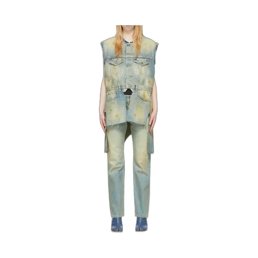 Derelict Asymmetric Denim Gilet