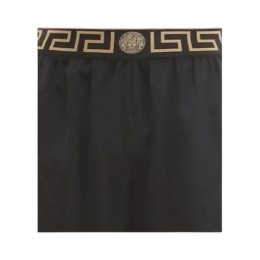 Versace La Greca Waistband Bermuda Shorts