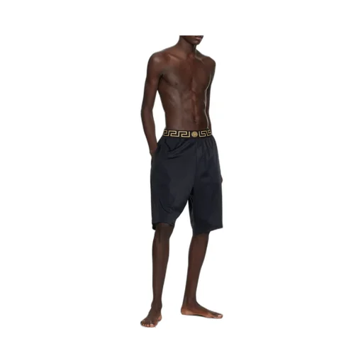 Versace La Greca Waistband Bermuda Shorts