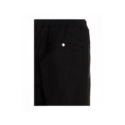 Rick Owens Drawstring Zip Detailed Track Pants