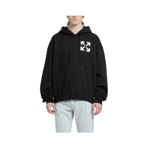 Arrows-Print Cotton Hoodie