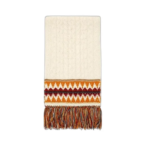 Cashmere Geometric Jacquard Scarf