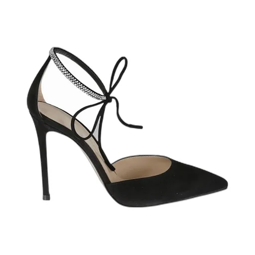 Lace-Up High Heels