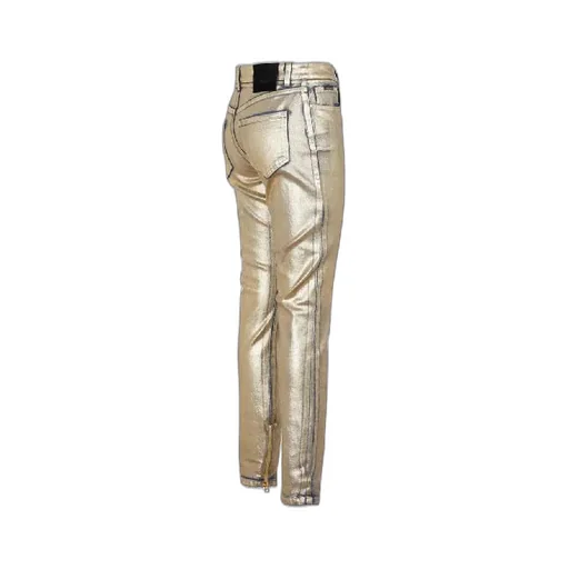 Tom Ford Metallic Mid-Rise Skinny Jeans