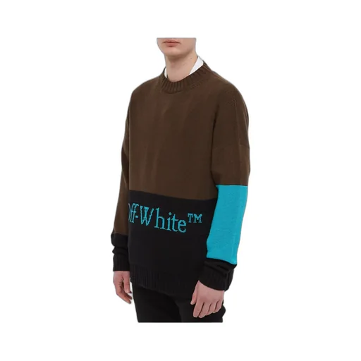 Colour-Block Logo Intarsia Jumper
