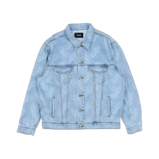 Long-Sleeved Denim Coat