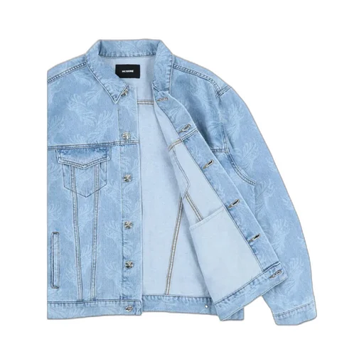 Long-Sleeved Denim Coat