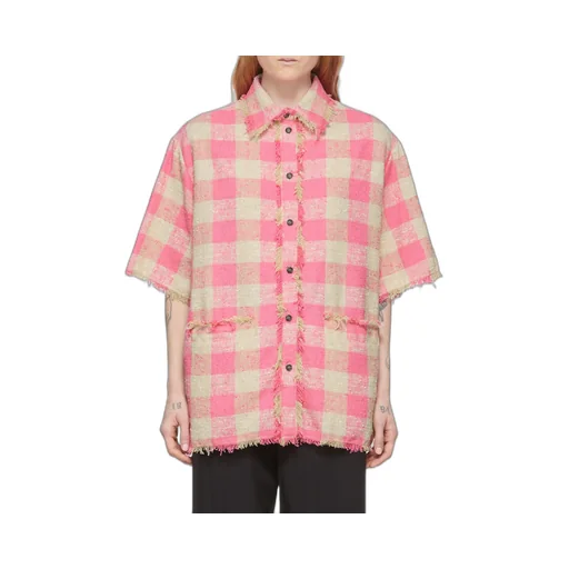 Msgm Checked Short-Sleeved Shirt