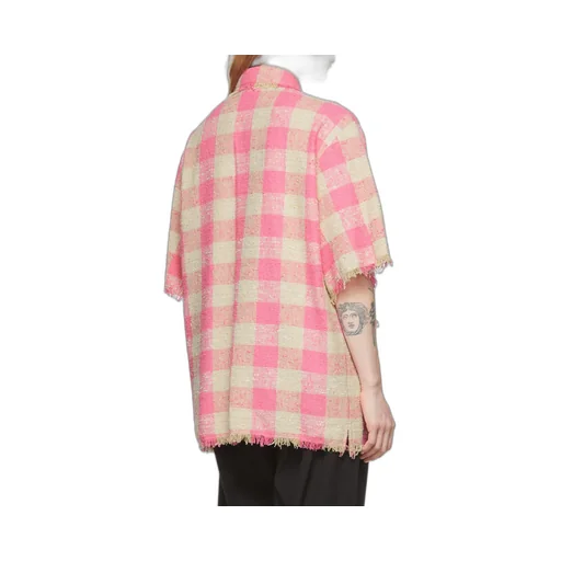 Msgm Checked Short-Sleeved Shirt