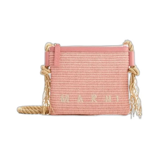 Marni Marcel Logo Embroidered Crossbody Bag