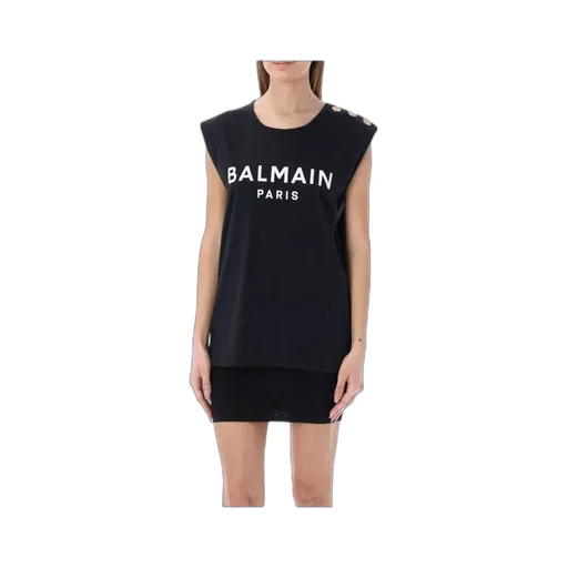 Balmain Button Embellished Tank Top