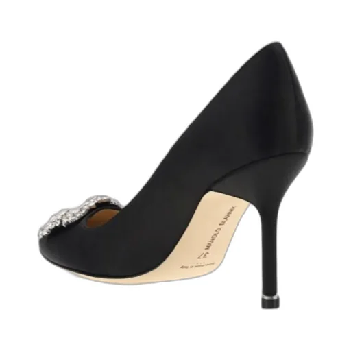 Manolo Blahnik Hangisi Embellished Buckle Pumps