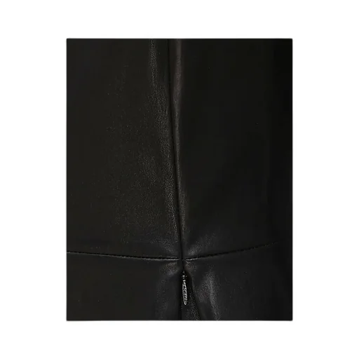 Leather Zipped Peplum Jacket