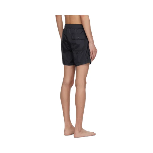 Moncler Logo Patch Stripe Detailed Swim Shorts