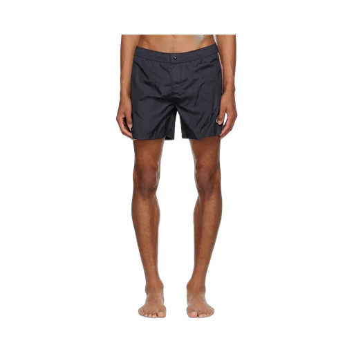Moncler Logo Patch Stripe Detailed Swim Shorts