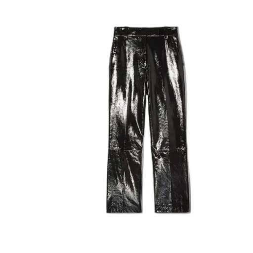 Black Straight Casual Pants
